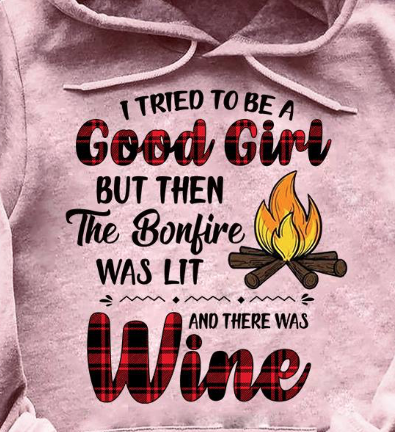 girl fire wine